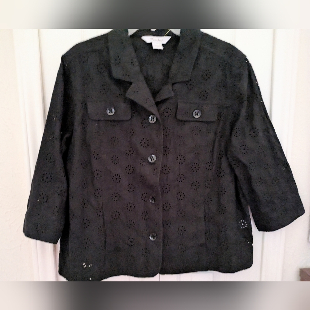 Eyelet Jacket - Picture 3 of 11